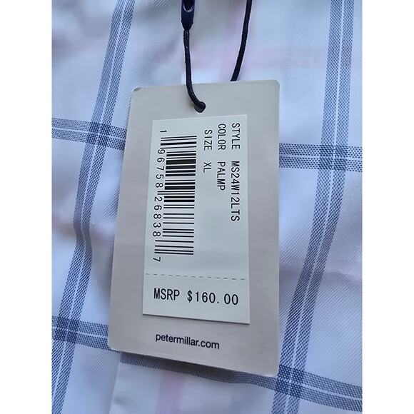 Peter Millar Crown Lite Long Sleeve Button-Down Shirt Men’s XL Stretch business - Picture 2 of 7